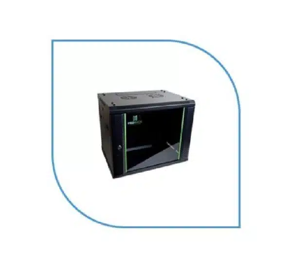 ProRack 9U Wall Mount Cabinet with Glass Door, 600×450mm (PR-W6409)